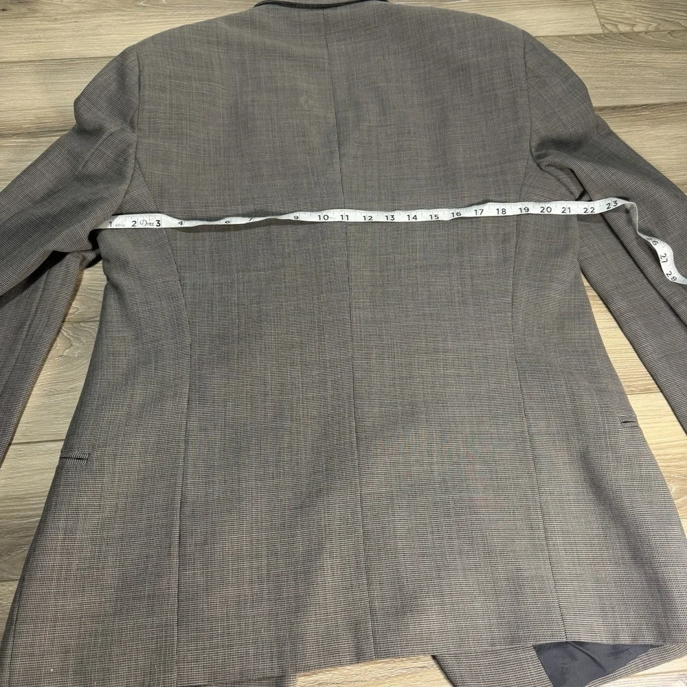 VTG 90s Giorgio Armani Mani 44L Grey Blazer Jacket Sport Suit Coat Wool